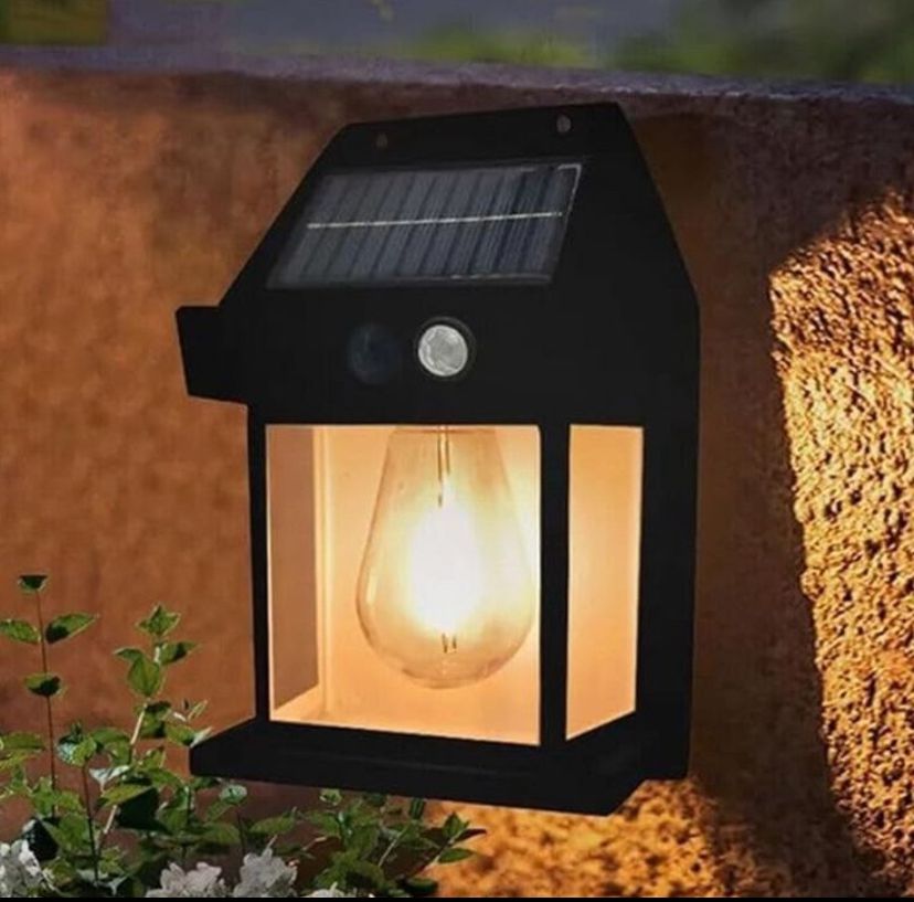 2 Lampe solaire avec détecteur mouvement